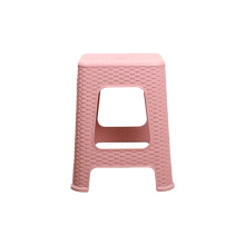 Color Custom Home Use Pp Material Household Wicker Shape Plastic Stool